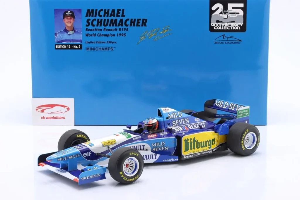 โมเดลรถ 1:12 Benetton B195 #1 Michael Schumacher ฟอร์มูล่าวัน ปี 1995 Minichamps 517951201