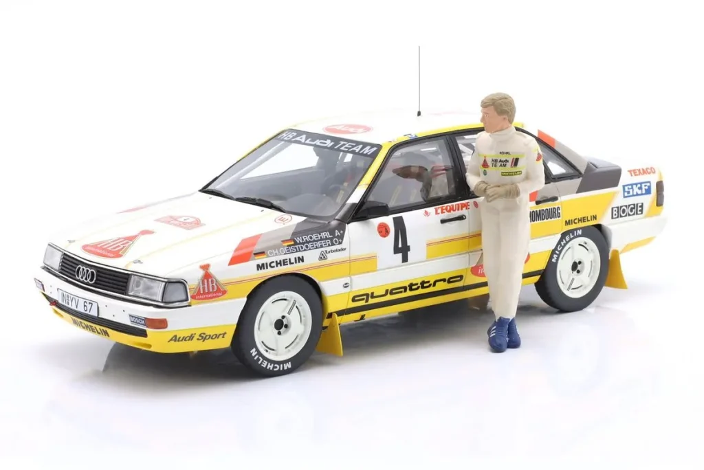 ฟิกเกอร์ 1:18 Audi Quattro Walter Röhrl figurenmanufaktur