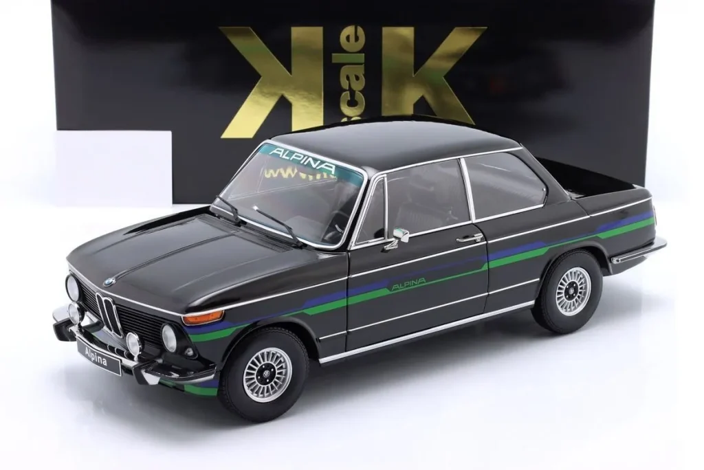 车型 1:12 BMW 2002 Alpina 2.Serie 年 1974 黑色含 Dekor KK-Scale