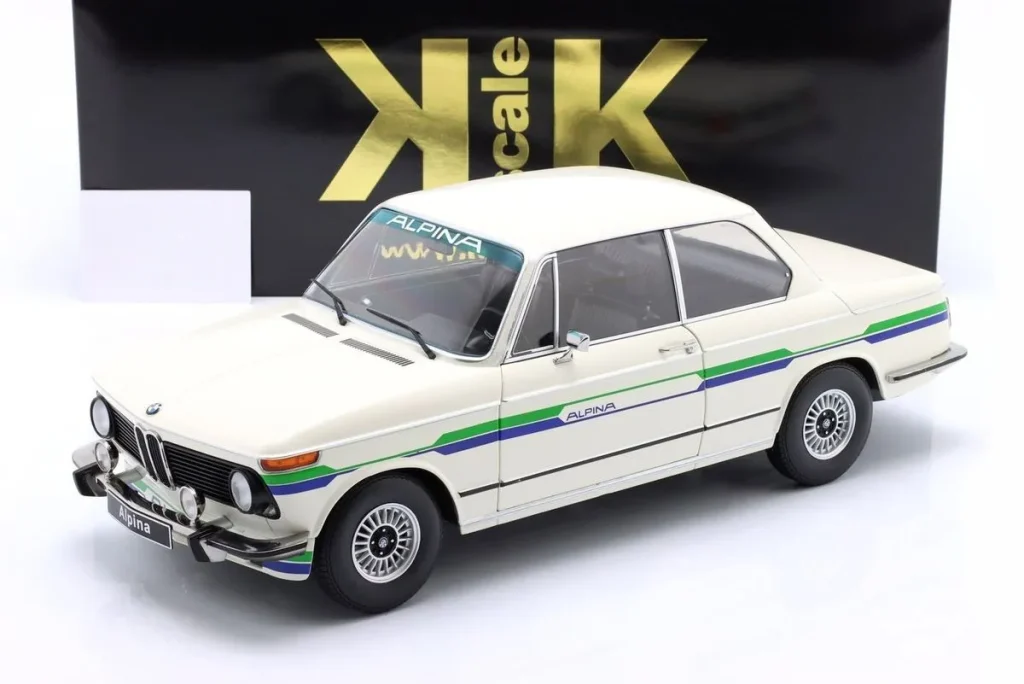 车型 1:12 BMW 2002 Alpina 2.Serie 年 1974 白色含 Dekor KK-Scale