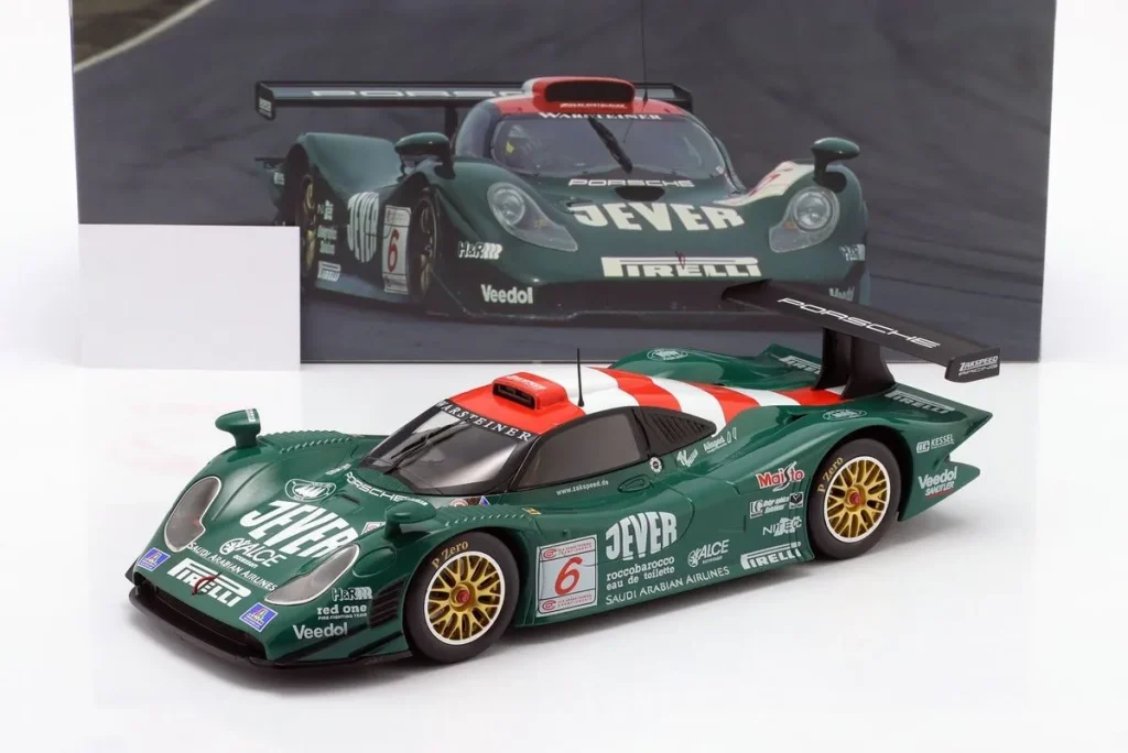 โมเดลรถ 1:18 Porsche 911 GT1 #6 Michael Bartels, Armin Hahne อันดับ 3 FIA GT Championship Silverstone ปี 1998 WERK83