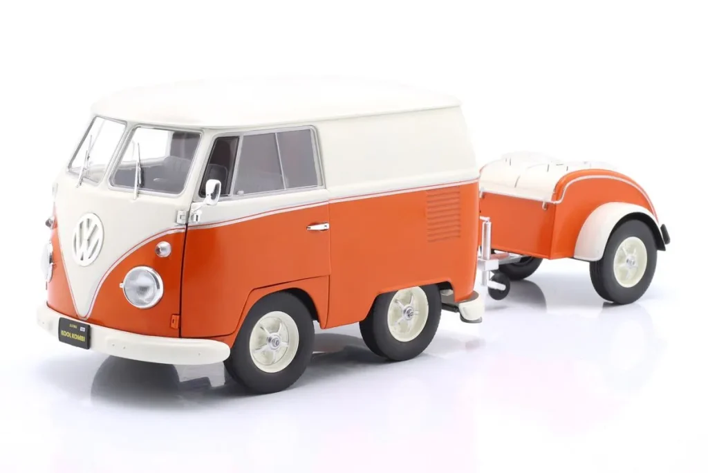 车型 1:18 Volkswagen VW Kool Kombi 年 2023 白色 / 橙色 Solido
