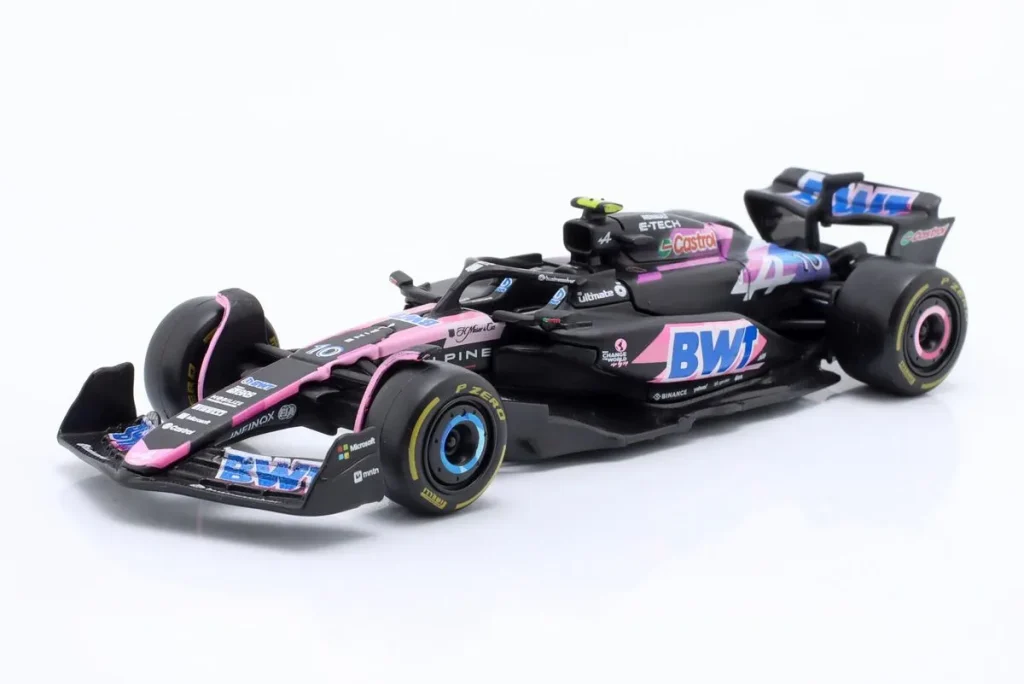 โมเดลรถ 1:43 Alpine A524 #10 Pierre Gasly ฟอร์มูล่าวัน ปี 2024 Bburago 18-38219 #10