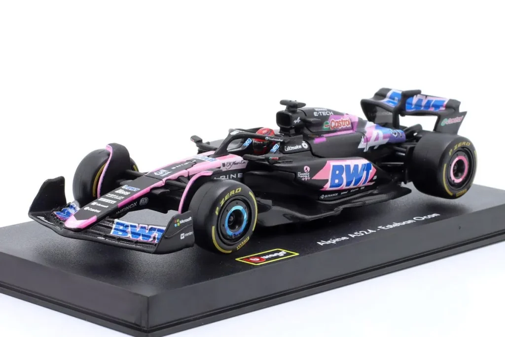 โมเดลรถ 1:43 Alpine A524 #31 Esteban Ocon ฟอร์มูล่าวัน ปี 2024 Bburago 18-38220 #31