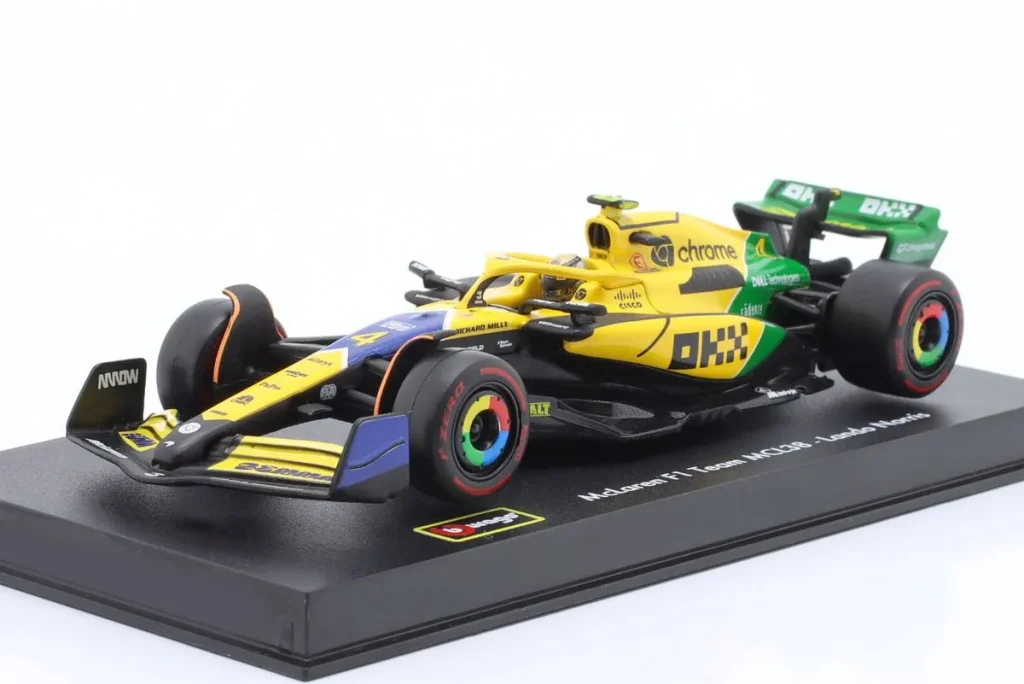 Model 1:43 McLaren MCL38 #4 Lando Norris Formula One year 2024 Bburago 18-38215MONACO #4