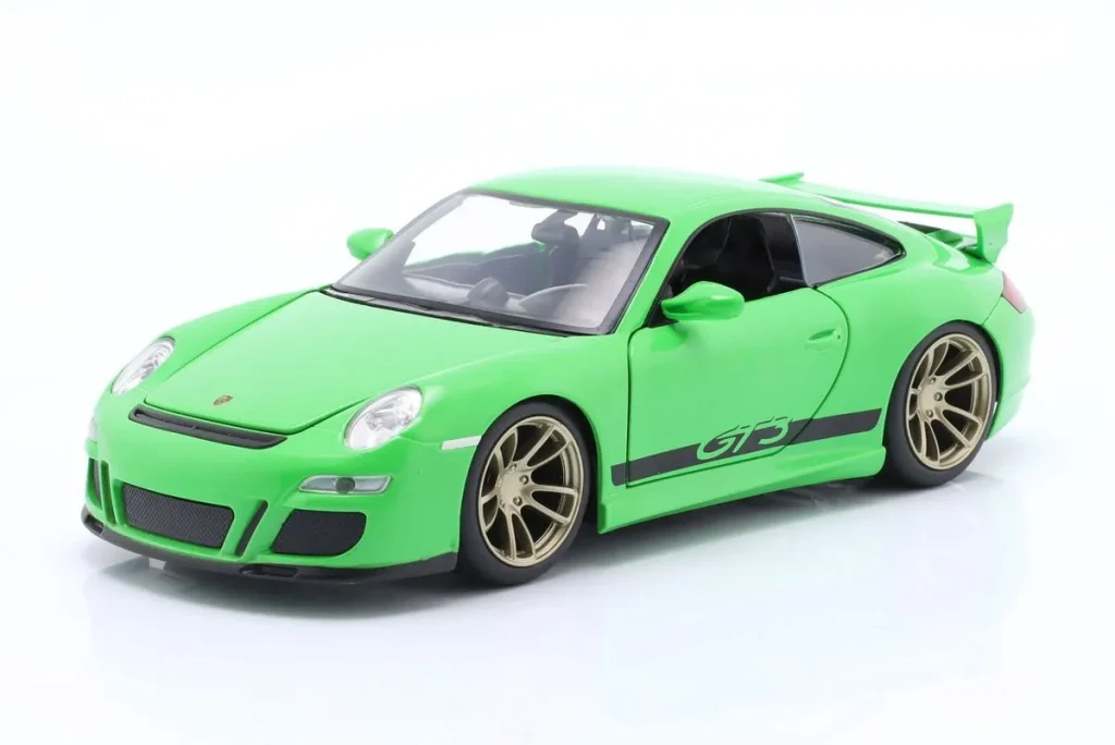 โมเดลรถ 1:24 Porsche 911 (997) GT3 Film “Fast X” / Fast & Furious 10 (2023) ปี 2007 สีเขียว Jadatoys