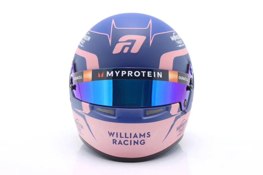 仿真赛车头盔 1:2 Williams FW46 #23 Alexander Albon 一级方程式年 2024 Bell