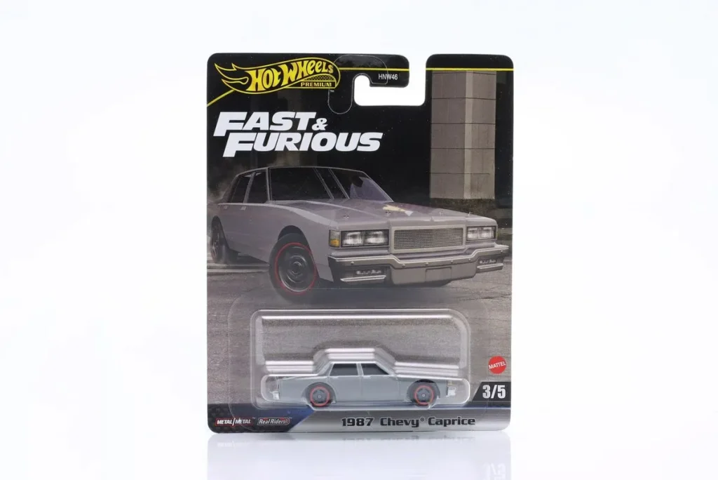 โมเดลรถ 1:64 Chevrolet Caprice F&F ปี 1987 สีเทาด้าน HotWheels