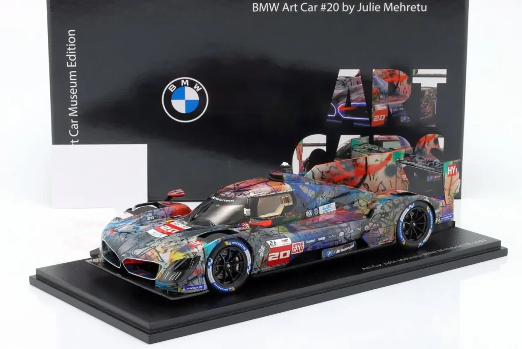 车型 1:18 BMW M Hybrid V8 Hypercar in Sonderlackierung #20 Robin Frijns, René Rast, Sheldon van der Linde 24 小时勒芒年 2024 Spark