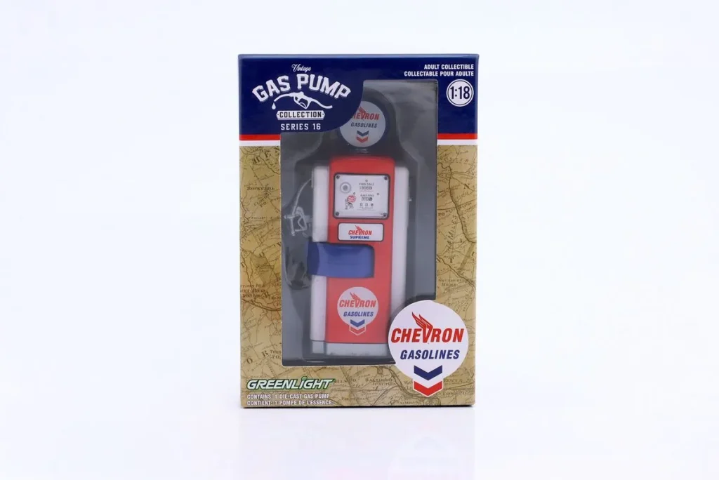 โมเดลรถ 1:18 Wayne 100-A Zapfsäule Chevron 1948 ขาว / แดง / น้ำเงิน ปี 1948 สีแดง / ขาว / น้ำเงิน Greenlight