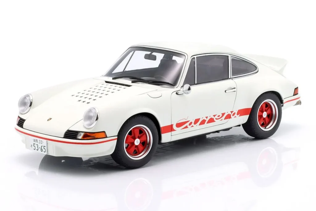车型 1:18 Porsche 911 Carrera 2.7 RS “The Circuit Wolf” 白色 / 红色 AUTOart