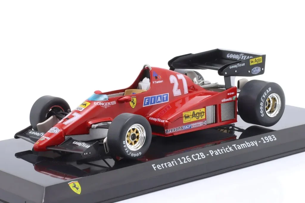 โมเดลรถ 1:24 Ferrari 126C2B #27 Patrick Tambay ฟอร์มูล่าวัน ปี 1983 Premium Collectibles