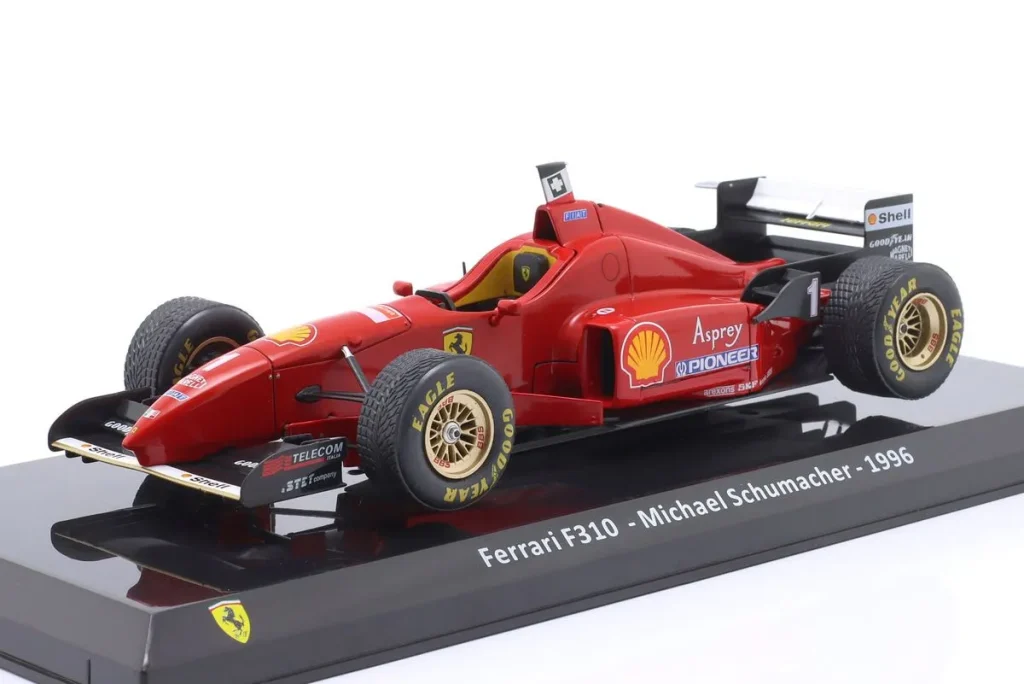 โมเดลรถ 1:24 Ferrari F310 #1 Michael Schumacher ฟอร์มูล่าวัน ปี 1996 Premium Collectibles