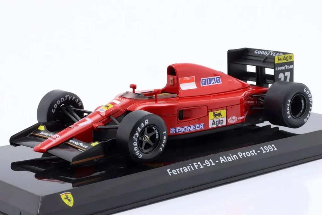 โมเดลรถ 1:24 Ferrari F1-91 #27 Alain Prost ฟอร์มูล่าวัน ปี 1991 Premium Collectibles