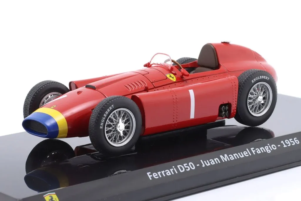 โมเดลรถ 1:24 Ferrari D50 #1 Juan Manuel Fangio ฟอร์มูล่าวัน ปี 1956 Premium Collectibles