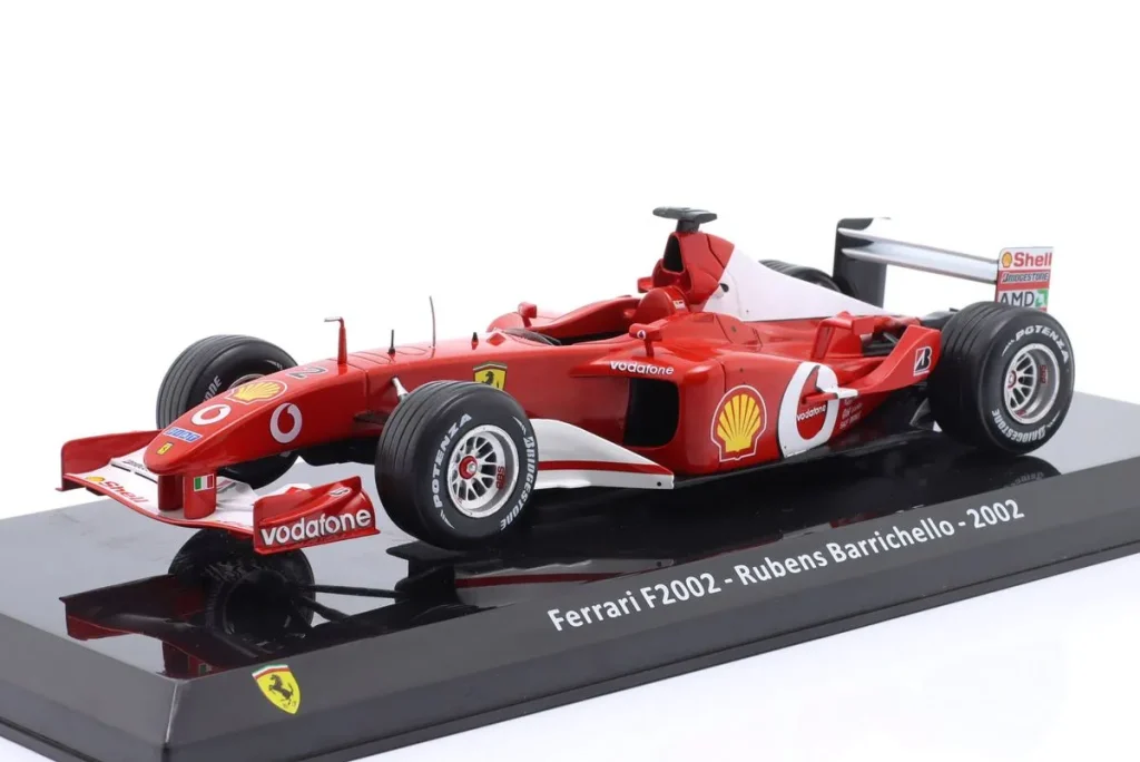 车型 1:24 Ferrari F2002 #2 Rubens Barrichello 一级方程式年 2002 Premium Collectibles