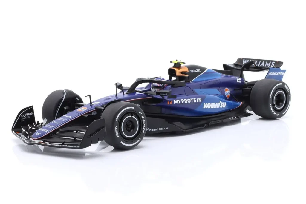 โมเดลรถ 1:18 Williams FW46 #2 Logan Sargeant ฟอร์มูล่าวัน ปี 2024 Solido