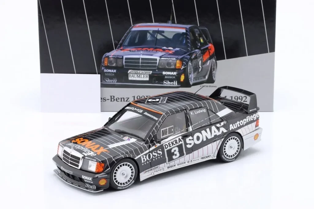 โมเดลรถ 1:18 Mercedes-Benz 190E 2.5-16 Evo II #3 Klaus Ludwig DTM Champion ปี 1992 WERK83