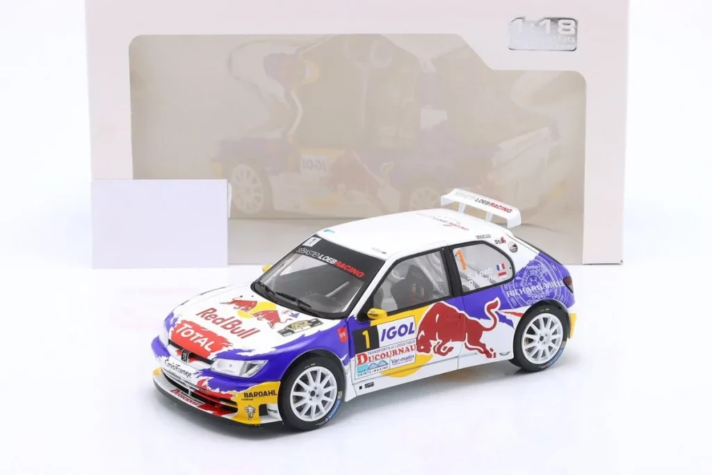 车型 1:18 Peugeot 306 Maxi #1 Sébastien Loeb, Daniel Elena 拉力赛 du Var Frankreich 年 2017 Solido