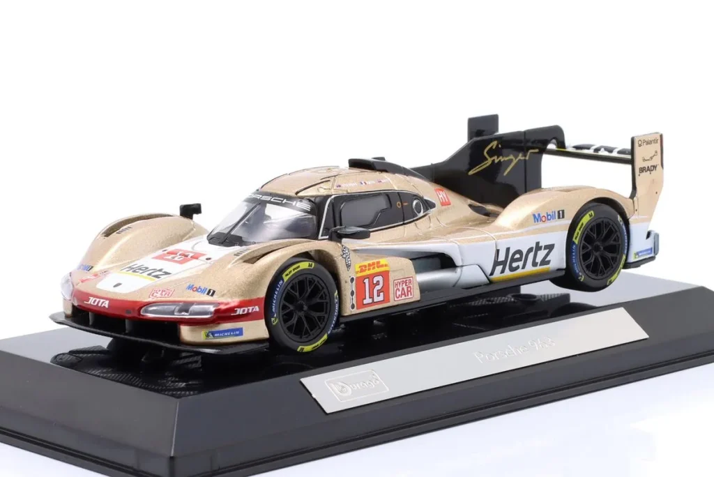 โมเดลรถ 1:43 Porsche 963 #12 Callum Ilott, Will Stevens (Norman Nato) FIA WEC / Winner 6h Spa ปี 2024 Bburago