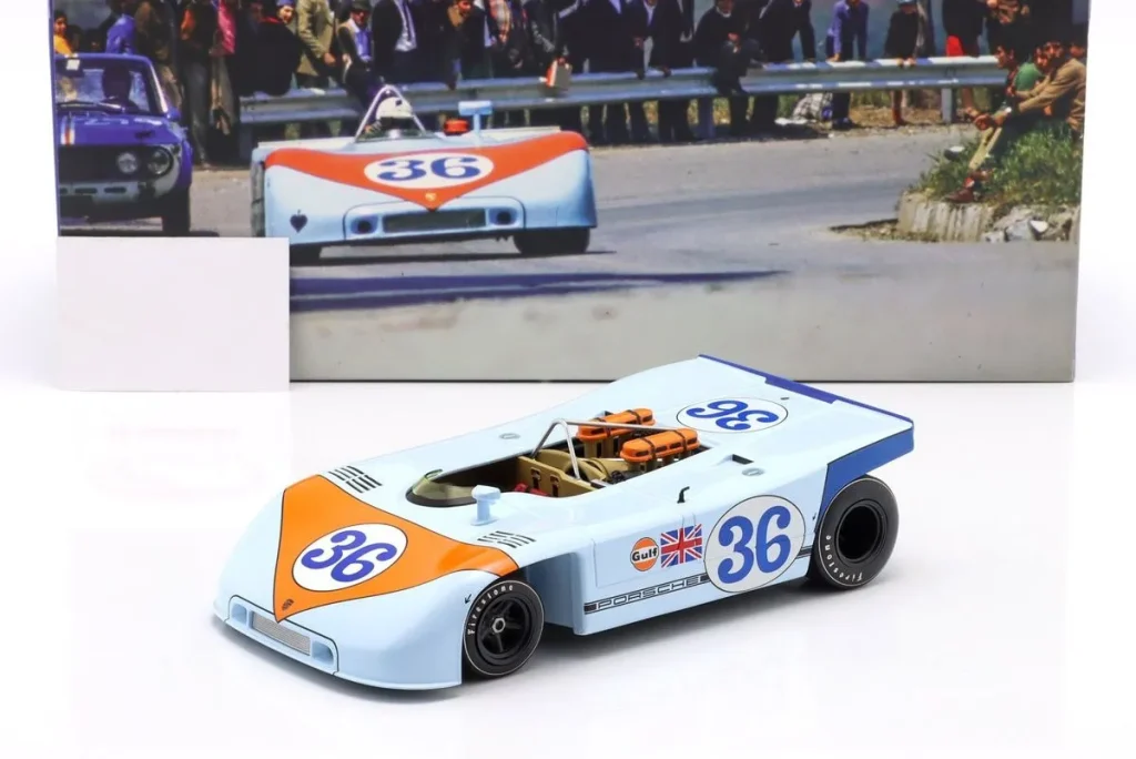 โมเดลรถ 1:18 Porsche 908/03 #36 Björn Waldegaard, Richard Attwood อันดับ 5 Targa Florio ปี 1970 WERK83