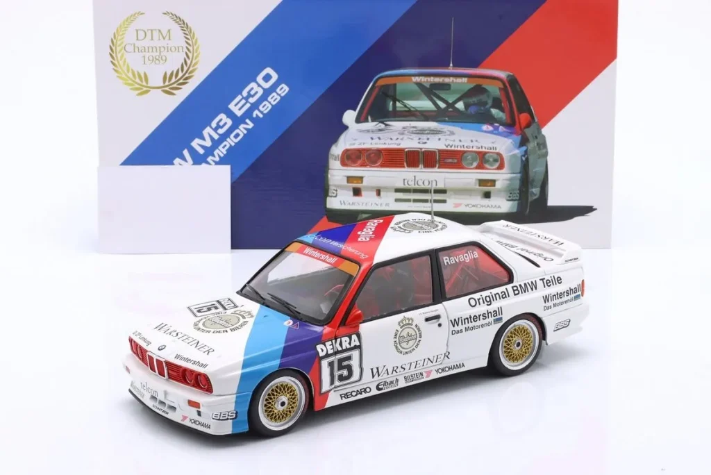 โมเดลรถ 1:18 BMW M3 (E30) #15 Roberto Ravaglia DTM Champion ปี 1989 WERK83