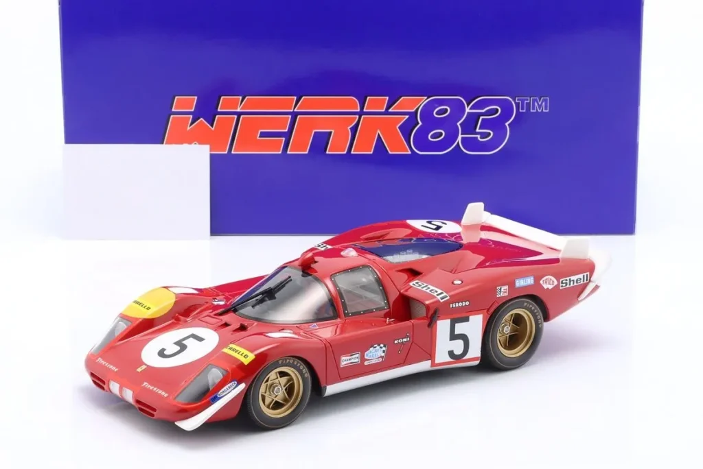 โมเดลรถ 1:18 Ferrari 512S #5 Jacky Ickx, Peter Schetty 24 ชั่วโมง เลอมังส์ ปี 1970 WERK83