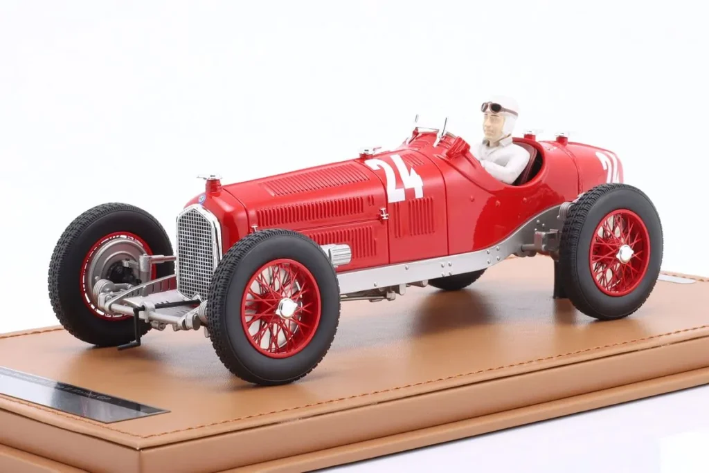 โมเดลรถ 1:18 Alfa Romeo P3 Tipo B #24 Tazio Nuvolari Monza GP ฟอร์มูล่าวัน ปี 1932 Tecnomodel