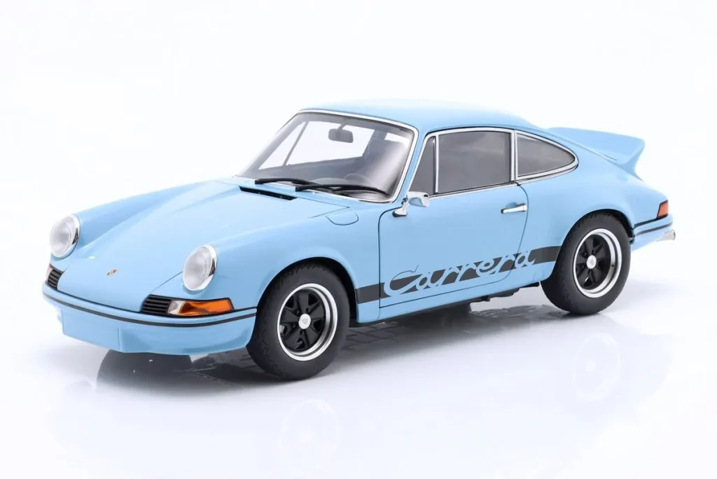 โมเดลรถ 1:18 Porsche 911 Carrera RS 2.7 สี Gulf น้ำเงิน AUTOart