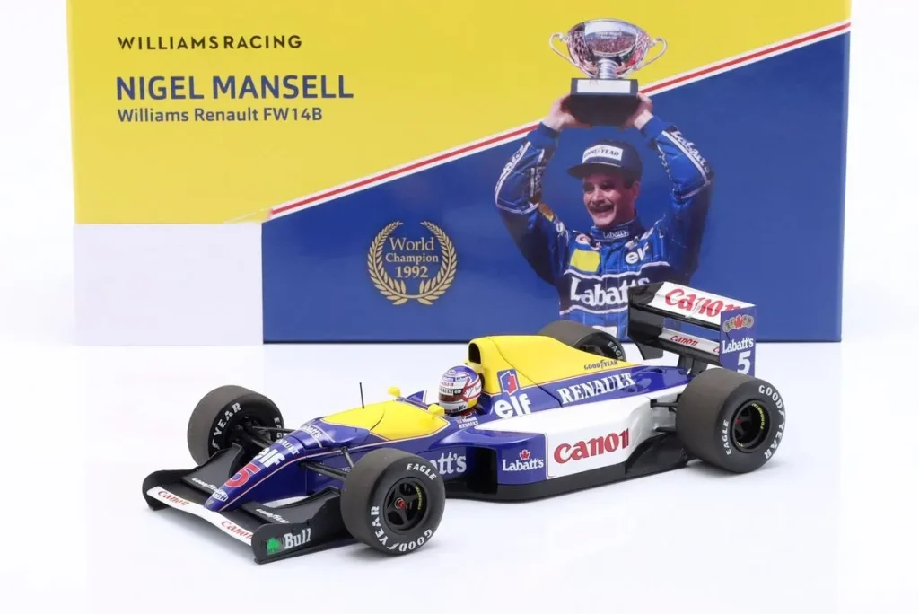 车型 1:18 Williams Renault FW14B #5 Nigel Mansell 一级方程式年 1992 Minichamps