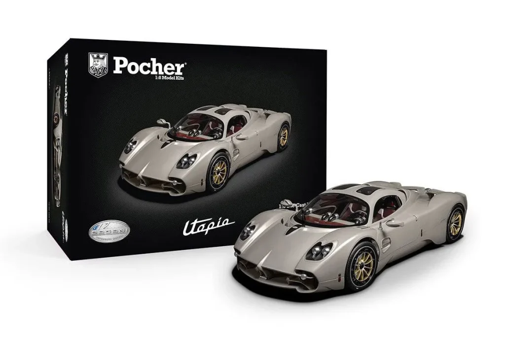 โมเดลรถ 1:8 Pagani Utopia สี renaissance เทา Pocher