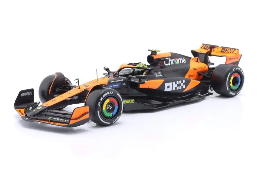 โมเดลรถ 1:24 McLaren MCL38 #4 Lando Norris ฟอร์มูล่าวัน ปี 2024 Bburago 18-28033 #4
