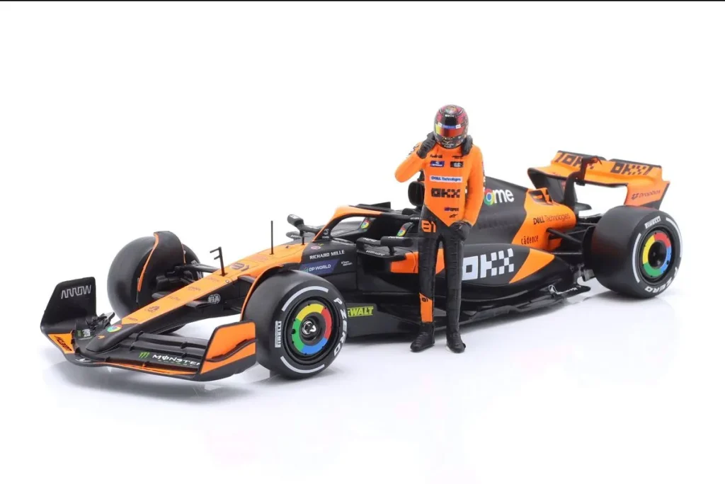 โมเดลรถ 1:24 McLaren MCL38 #81 Oscar Piastri ฟอร์มูล่าวัน ปี 2024 Bburago 18-28040 #81