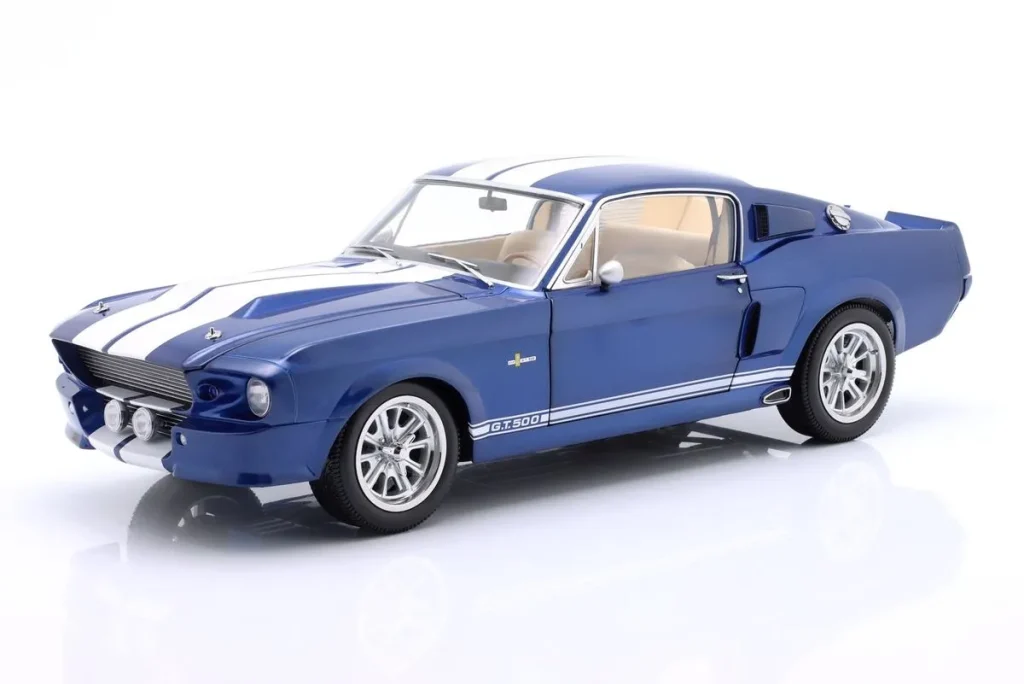 车型 1:12 Ford Mustang Shelby GT500 年 1967 金属蓝 / 白色 KK-Scale