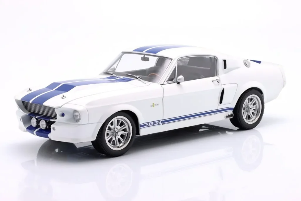 车型 1:12 Ford Mustang Shelby GT500 年 1967 白色 / 蓝色 KK-Scale