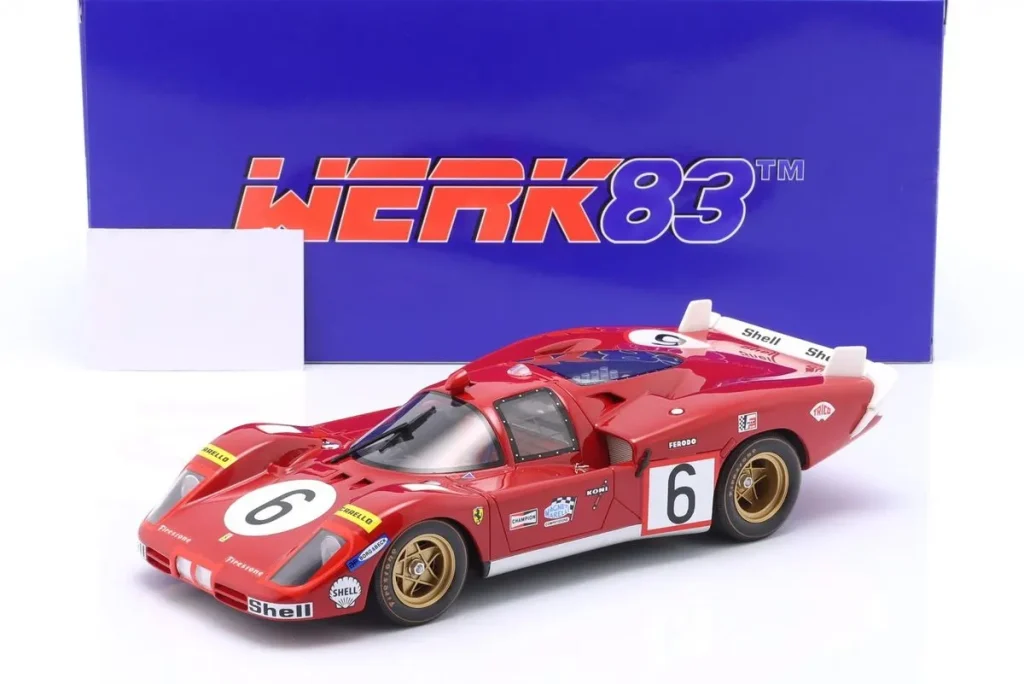 车型 1:18 Ferrari 512S #6 Nino Vaccarella, Ignazio Giunti 24 小时勒芒年 1970 WERK83