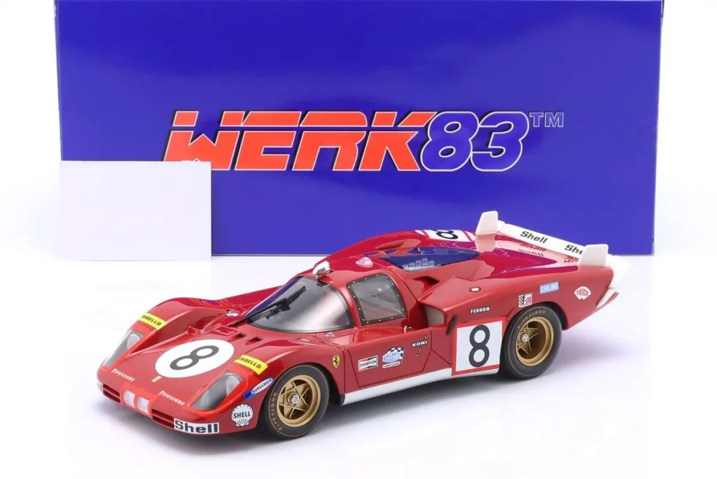 车型 1:18 Ferrari 512S Long Tail #8 Arturo Merzario, Clay Regazzoni 24 小时勒芒年 1970 WERK83