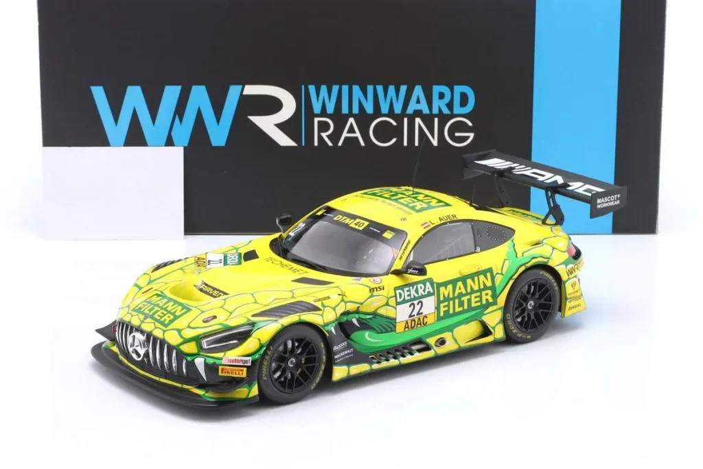 โมเดลรถ 1:18 Mercedes-AMG GT3 Evo #22 Lucas Auer DTM ปี 2024 Ixo