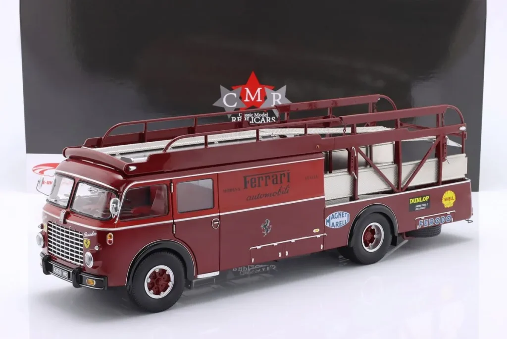 โมเดลรถ 1:18 Fiat 642 RN2 Bartoletti Ferrari Renntransporter สีแดงเข้ม CMR