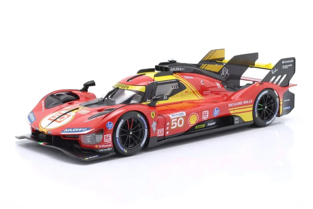 车型 1:18 Ferrari 499P #50 Antonio Fuoco, Miguel Molina, Nicklas Nielsen 24 小时勒芒年 2024 Bburago 18-16312 #50