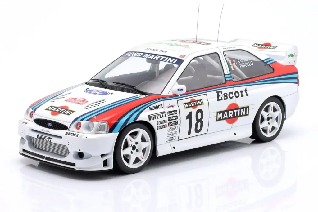 โมเดลรถ 1:18 Ford Escort WRC #18 Gianfranco Cunico, Luigi Pirollo แรลลี่ SanRemo ปี 1998 Ixo