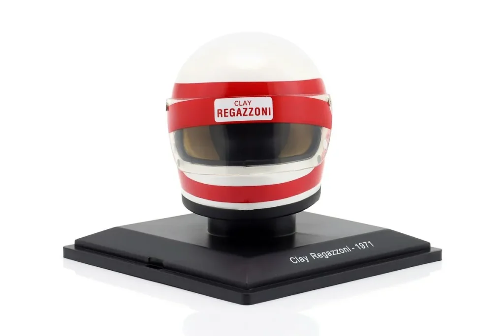 仿真赛车头盔 1:5 Ferrari 312B #5 Clay Regazzoni 一级方程式年 1971 Spark