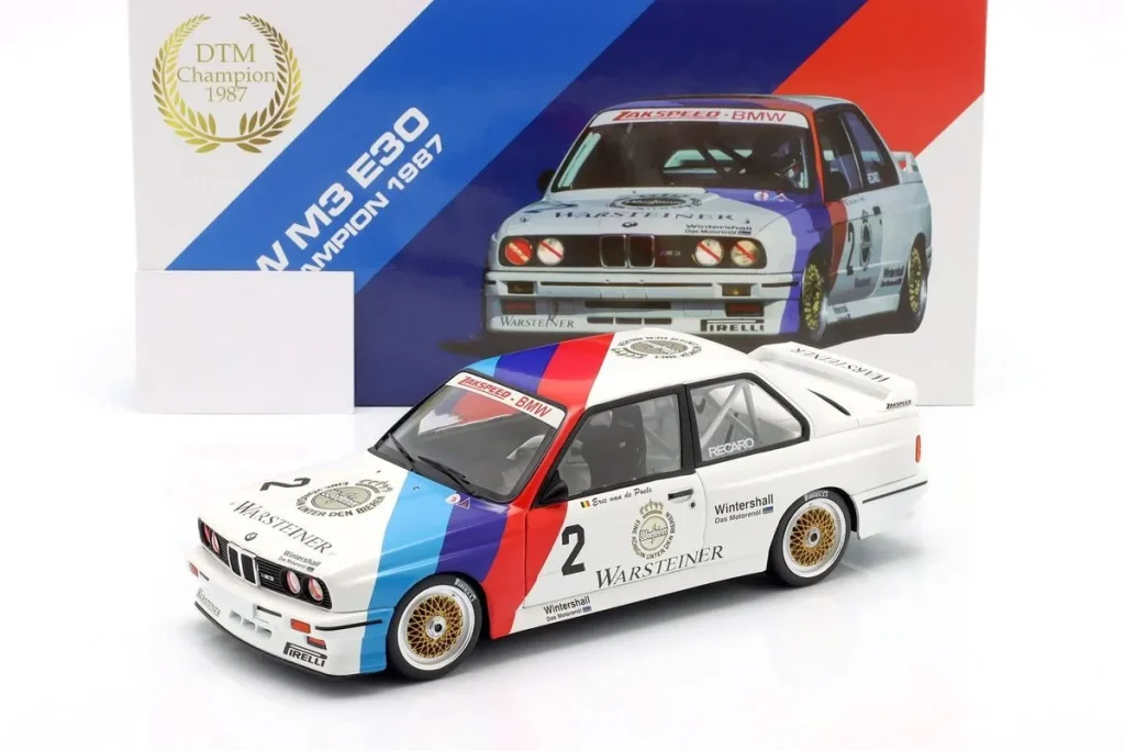 โมเดลรถ 1:18 BMW M3 (E30) #2 Eric van de Poele DTM Champion ปี 1987 WERK83