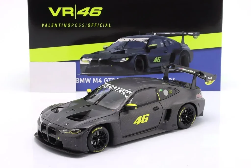 โมเดลรถ 1:18 BMW M4 GT3 #46 Valentino Rossi Test Misano März ปี 2024 Minichamps