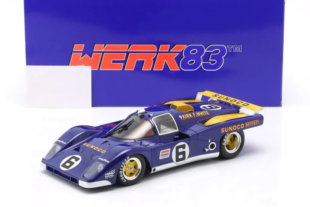 โมเดลรถ 1:18 Ferrari 512M #6 Mark Donohue, David Hobbs 24 ชั่วโมง เดย์โทนา ปี 1971 WERK83