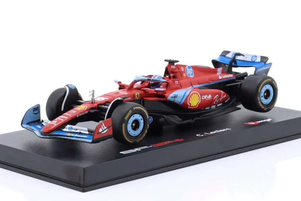 车型 1:43 Ferrari SF-24 #16 Charles Leclerc 一级方程式年 2024 Bburago 18-36843MIAMI #16