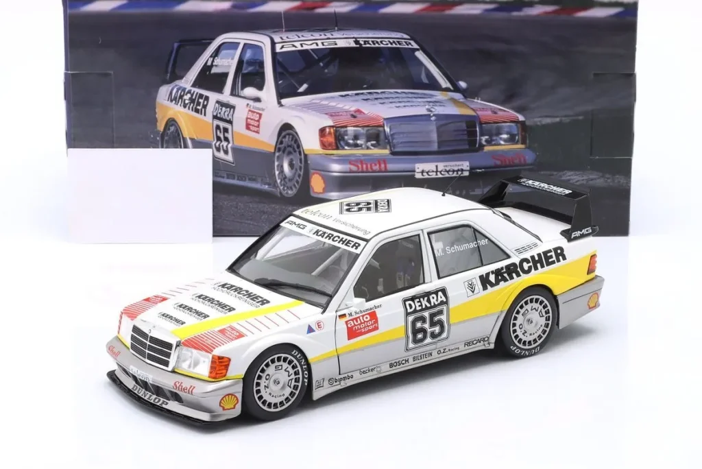โมเดลรถ 1:18 Mercedes 190E 2.5-16 Evo II #65 Michael Schumacher DTM ปี 1990 WERK83