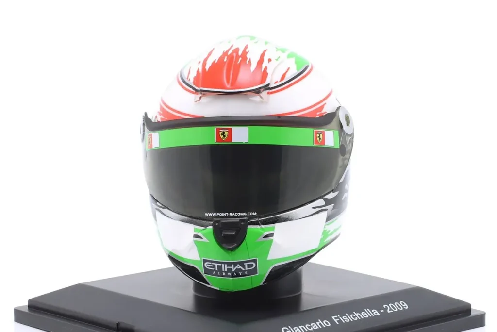 仿真赛车头盔 1:5 Ferrari F60 #3 Giancarlo Fisichella 一级方程式年 2009 Spark