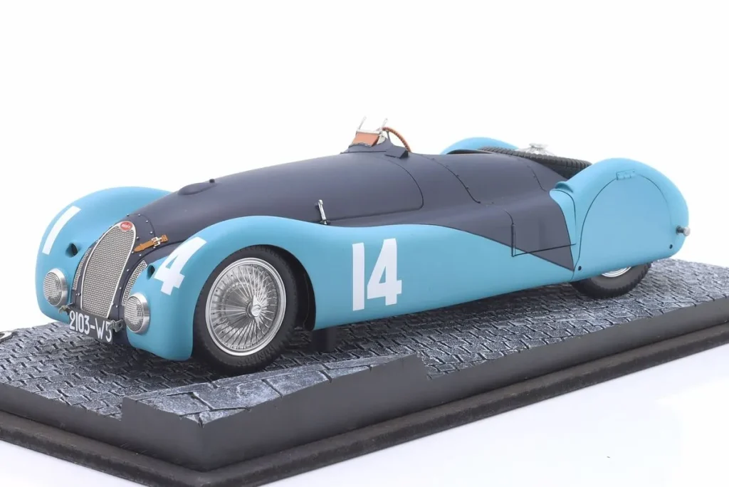 车型 1:18 Bugatti Type T57S 45 #14 Jean-Pierre Wimille 年 1937 LeMans Miniatures