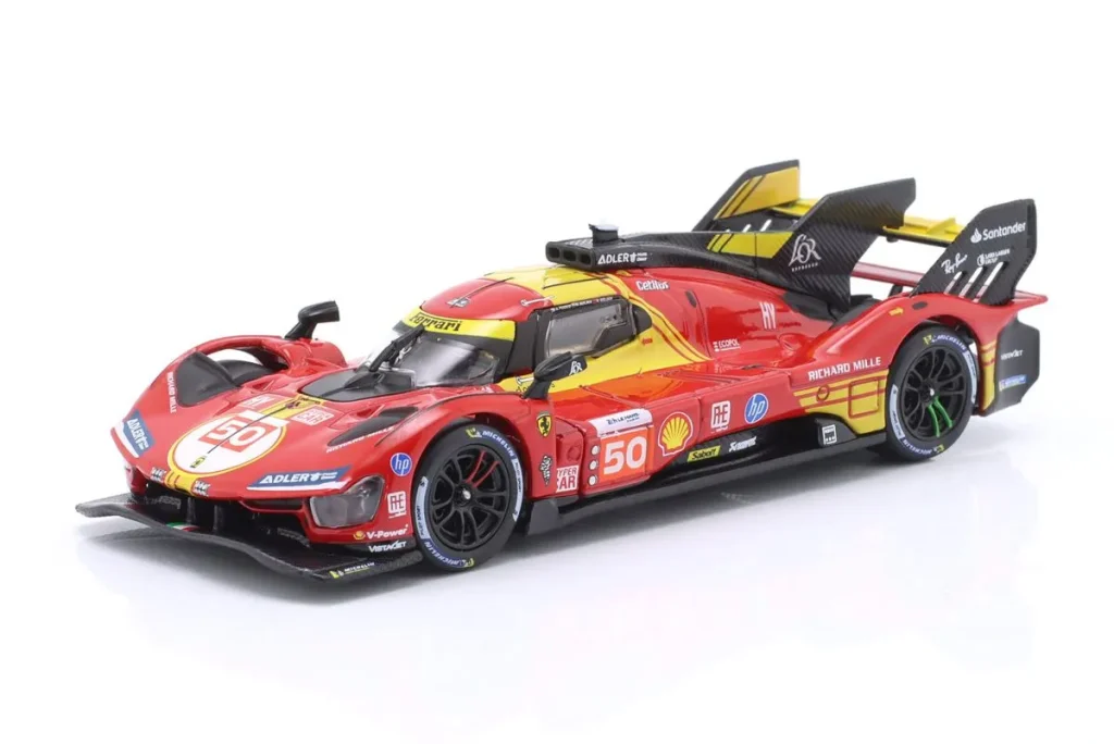车型 1:43 Ferrari 499P #50 Antonio Fuoco, Miguel Molina, Nicklas Nielsen 24 小时勒芒年 2024 Bburago 18-36322#50